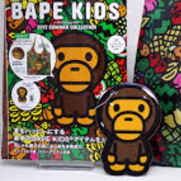 Bape Kids Baby Milo Vinyl ID bag tag ball chain - Picture 6 of 7